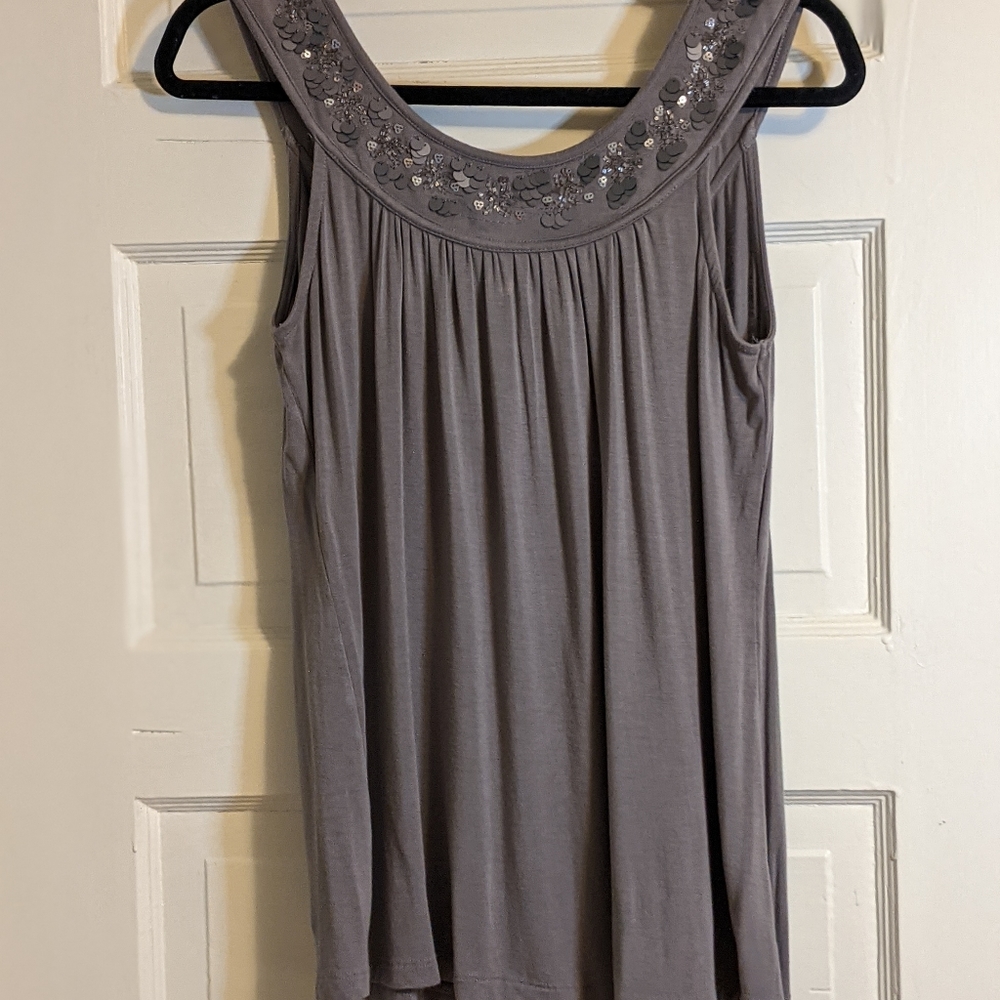 Gray Sparkle Tank